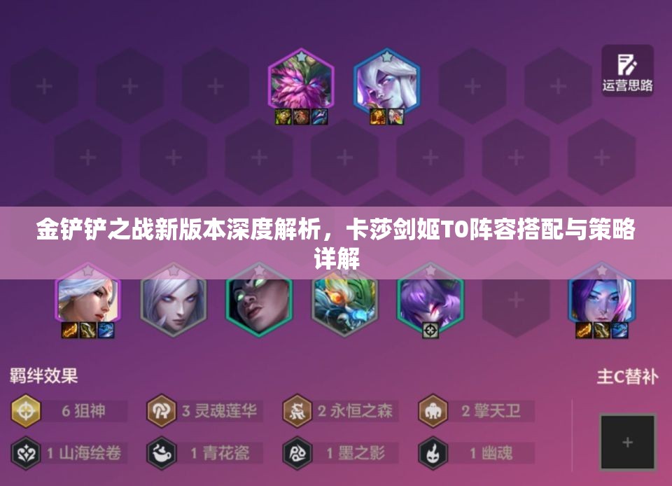 金鏟鏟之戰(zhàn)新版本深度解析，卡莎劍姬T0陣容搭配與策略詳解