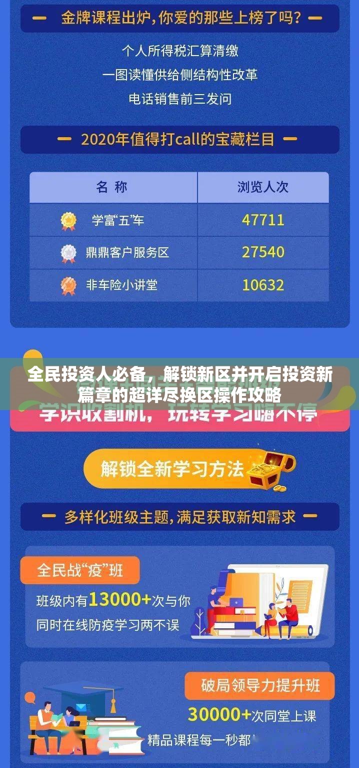 全民投資人必備，解鎖新區(qū)并開啟投資新篇章的超詳盡換區(qū)操作攻略