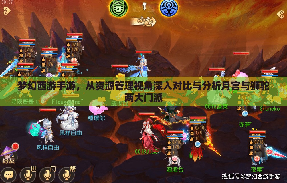 夢幻西游手游，從資源管理視角深入對比與分析月宮與獅駝兩大門派
