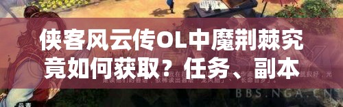俠客風(fēng)云傳OL中魔荊棘究竟如何獲取？任務(wù)、副本與特殊活動(dòng)全途徑解析